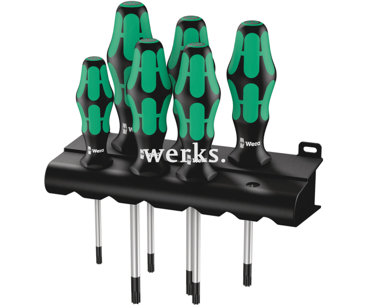 Набор отверток Wera Kraftform Plus 367/6 TORX WE-028062 + подставка