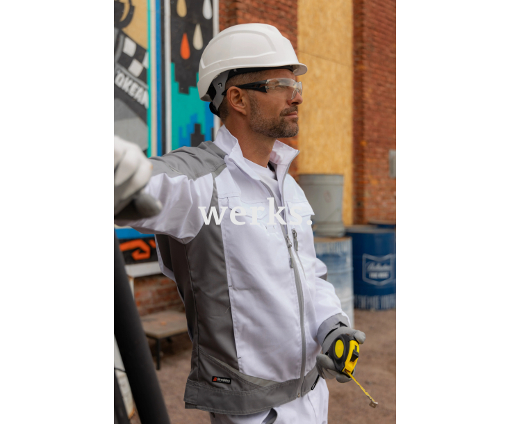 Куртка Brodeks KS202 белый/серый (M)