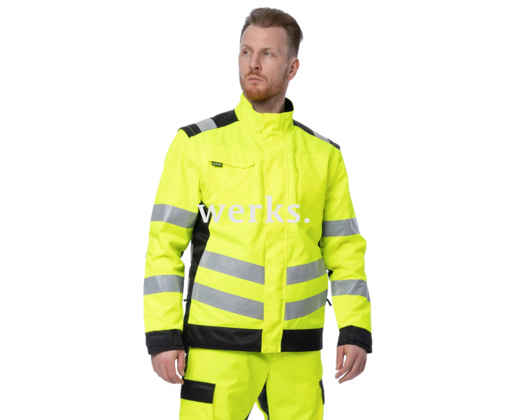 Сигнальная куртка Brodeks KS225 желтый/черный (XXXL)