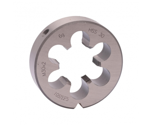 Плашка М30х2,0 HSS DIN EN 22568 6g 65х18мм Bucovice Tools 240301