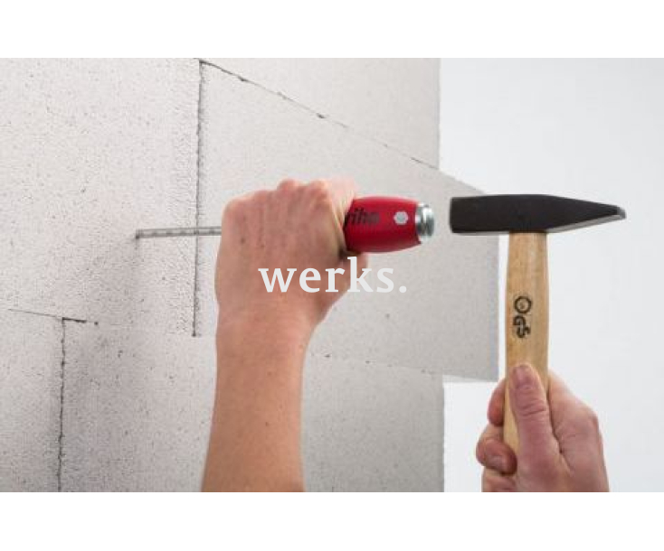 Отвертка Wiha SoftFinish Phillips ударная SB 534S5 41289 PH2 x 100 крестовая со шкалой и дюбелями в блистере