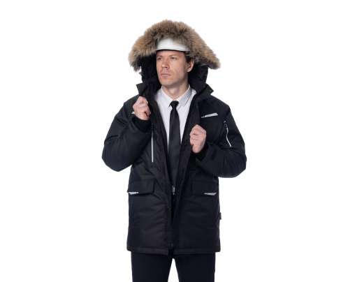 Зимняя куртка-парка Brodeks KW215 черный (XXXL)