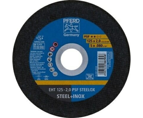 Круг отрезной Pferd EHT 125-2,0 PSF STEELOX