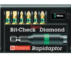 Набор насадок SL PH, PZ 8700-6/BDC Bit-Check Diamond Wera WE-056370 7 пр.