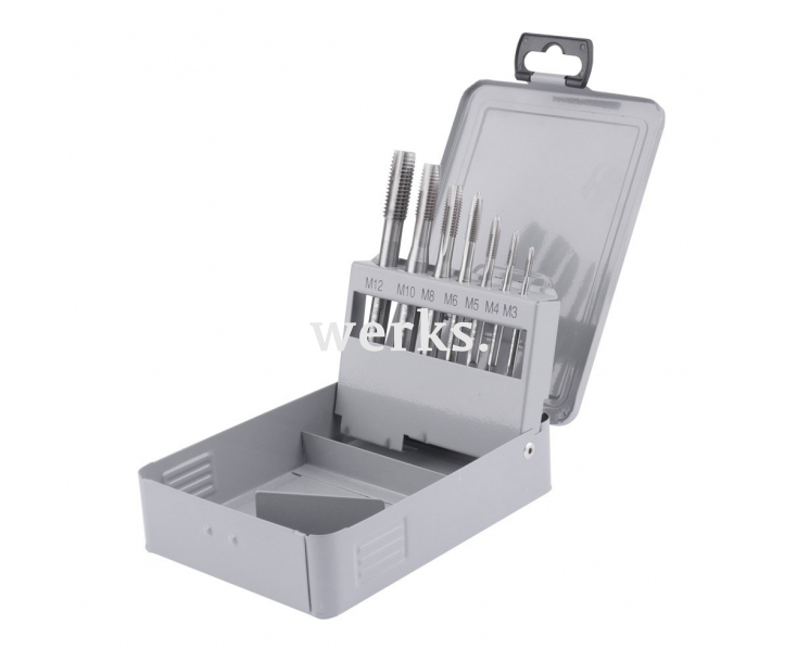 7-пр. Набор машинных метчиков Form B HSS M3-M12 Werks W.16606008