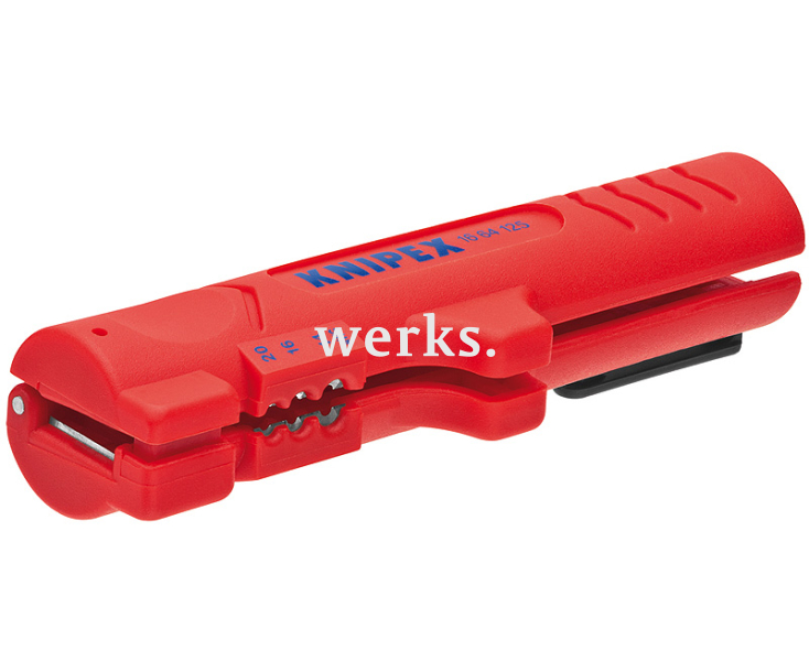 Инструмент для снятия оболочки с плоского и круглого кабеля Knipex KN-1664125SB