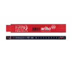 Метр складной Longlife Plus Composite 2 м Wiha 410 2005 37067 красный/черный