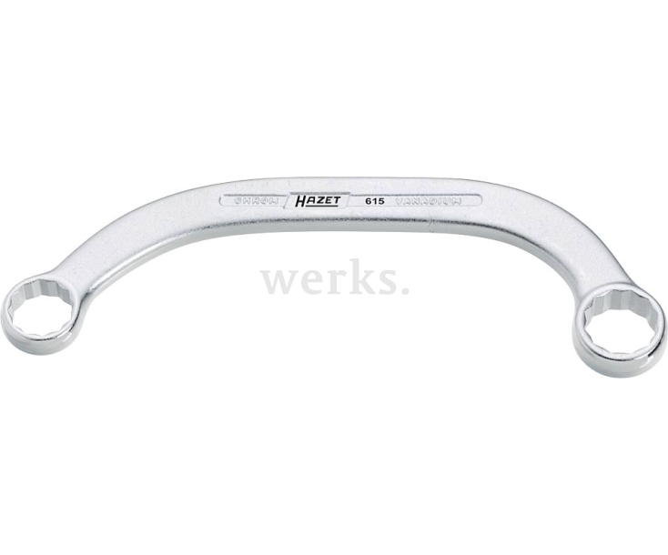 Ключ гаечный двусторонний стартерный 615 12х14 мм Hazet 615-12х14