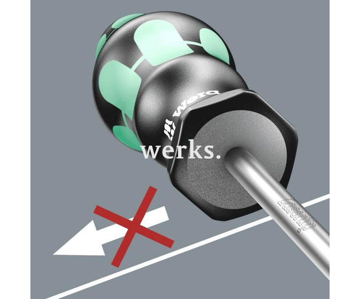 Отвертка Pozidriv Wera Kraftform 355 PZ WE-100056 PZ 1 х 80 крестовая