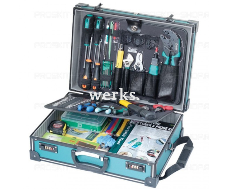 Набор инструментов "Люкс Телеком" для телекоммуникационных сетей PK-4021M