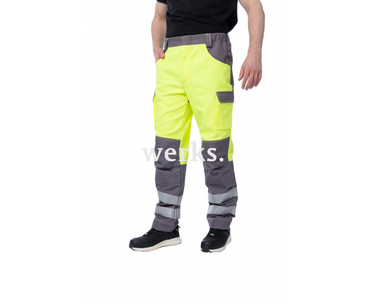Мультизащитные брюки Brodeks MS38-61 желтый/серый (60)
