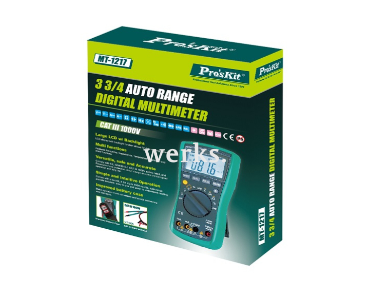 Мультиметр цифровой ProsKit MT-1217