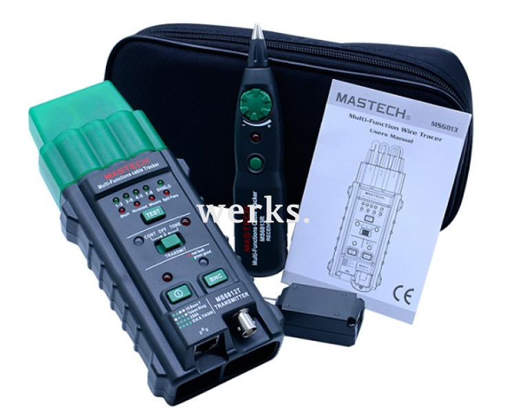 Тестер-трассоискатель кабельный Mastech MS6813 с генератором сигнала