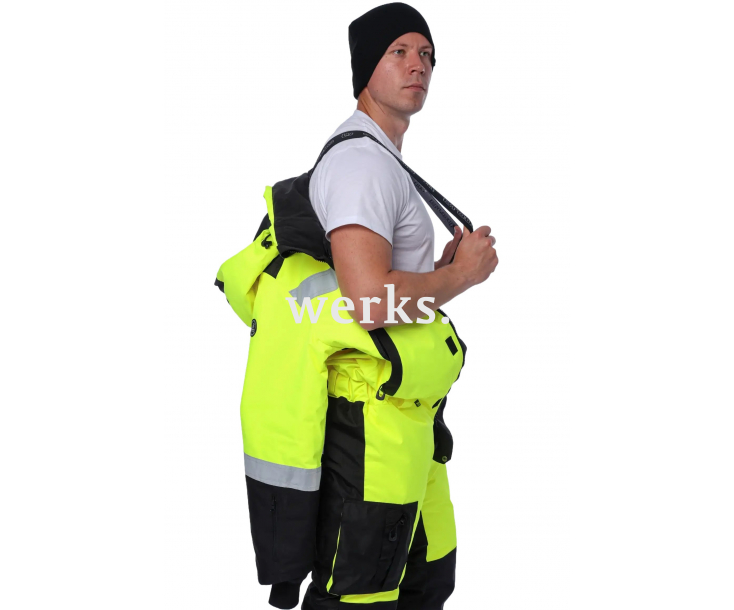 Зимний комбинезон Brodeks KW505 желтый/черный (XXL)