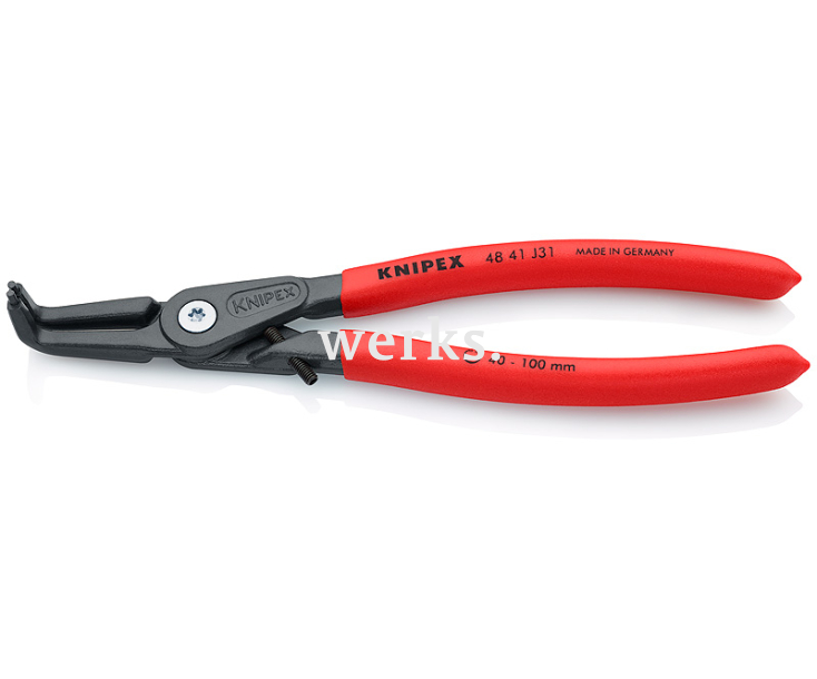 Прецизионные щипцы для внутренних стопорных колец в отверстиях Knipex KN-4841J31