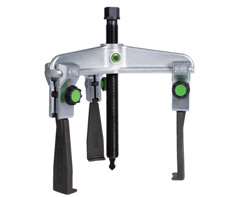 Универсальный трехзахватный съемник с узкими, быстрорегулируемыми захватами, диапазон зажима до 200 мм, глубина зажима 150 мм KUKKO 30-20xS