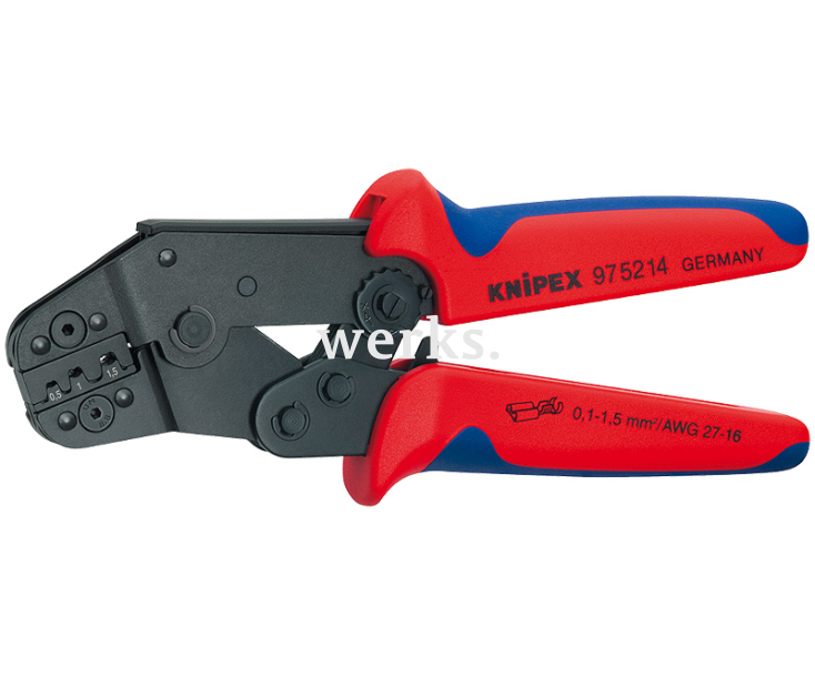 Клещи зажимные для опрессовки укороченная конструкция Knipex KN-975214