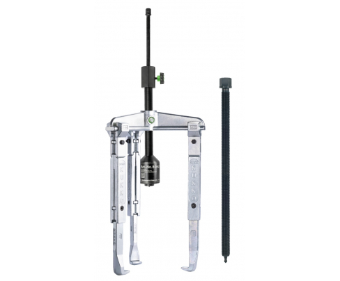 Универсальный трёхзахватный съёмник с удлинёнными захватами и длинным гидравлическим шпинделем (включая  механический шпиндель) KUKKO 30-3-3-B