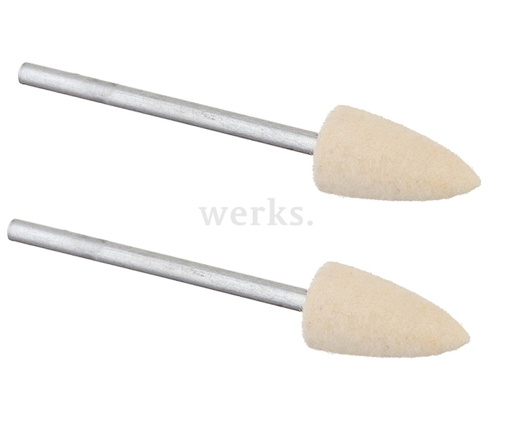 Насадки полировальные войлочные (пуля Ø 8 мм) Proxxon 28801 2 шт.