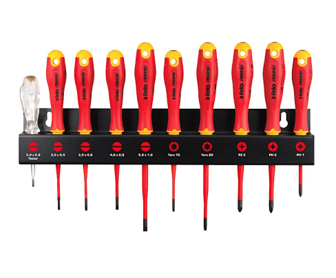 Набор отверток VDE SL PH PZ TX Felo Ergonic E-Slim VDE с пробником 10 предметов 41391093