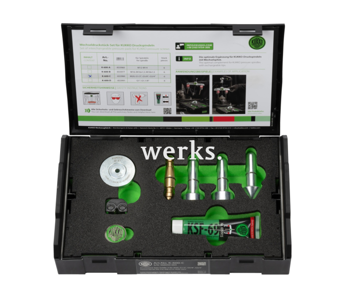 Комплект сменных нажимных насадок Ø 20, 32, 41 мм (M20 - G3/4