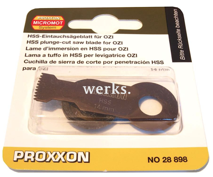 Отрезной сегмент из быстрорежущей стали 14 мм для OZI/E Proxxon 28898