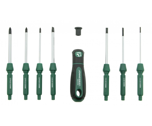 Отвертка со сменными жалами, 9 предметов Jonnesway DB0309S