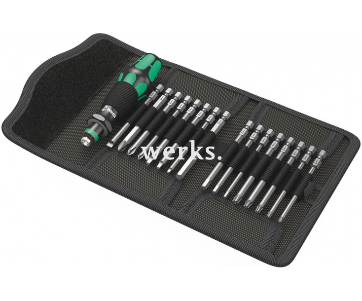 Kraftform Kompakt 60 Imperial Сумка с насадками (SL, PH, SQ, TX BO, HEX), Wera WE-051042