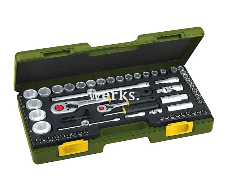 Набор трещоток 1/2" + 1/4" с головками Proxxon 23286 65 предметов