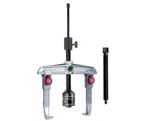 Универсальный двухзахватный съёмник с быстрорегулируемыми захватами  и длинным гидравлическим шпинделем (включая  механический шпиндель) KUKKO 20-2+B