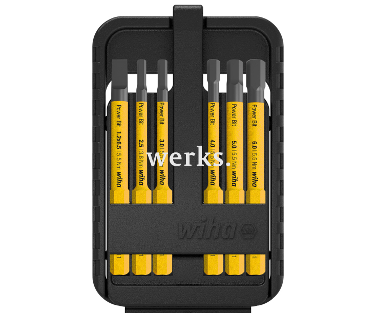 Набор бит Wiha Power slimBit electric SL HEX 2831 44107 6 предметов