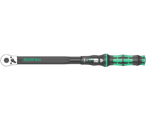 Динамометрический ключ Wera Click-Torque C 3 40-200 Nm с трещоткой с реверсом WE-075622