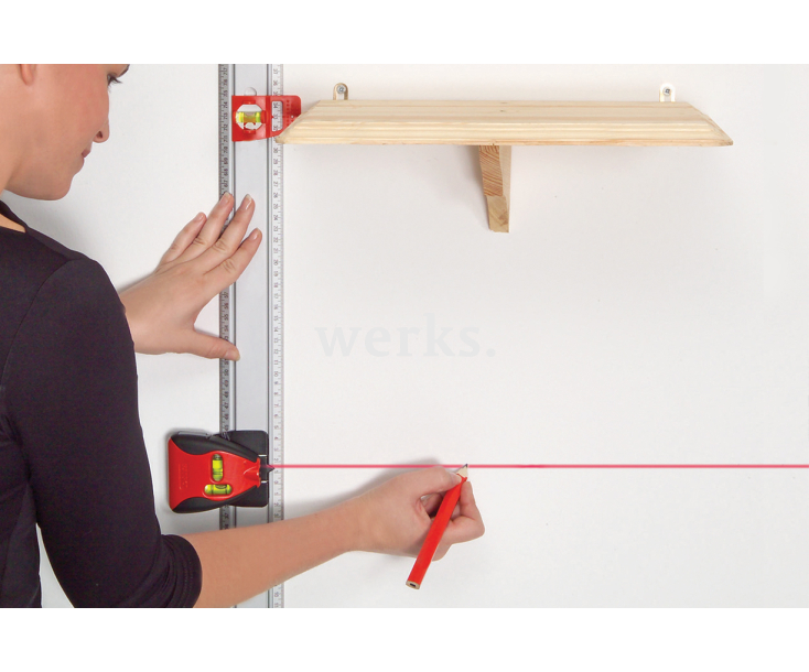 Линейка с лазерным разметчиком и уровнем 60 см Kapro 814-60