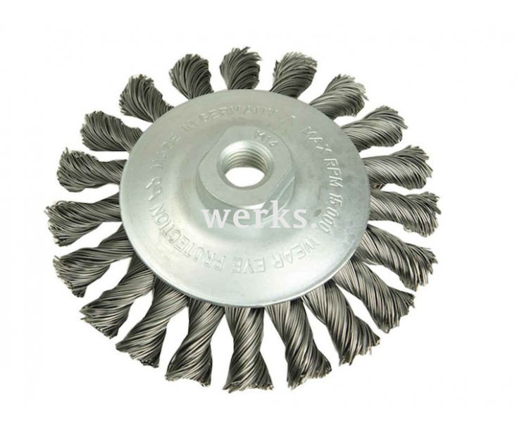 Щетка коническая жгутовая Ø100 мм Lessmann 471 257