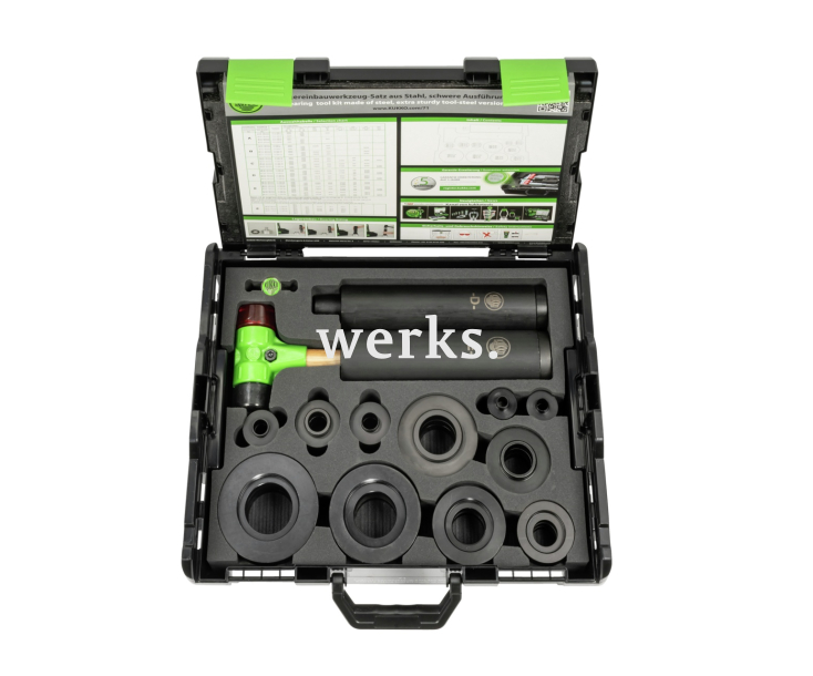 Набор инструментов для установки подшипников, особопрочная сталь KUKKO 71