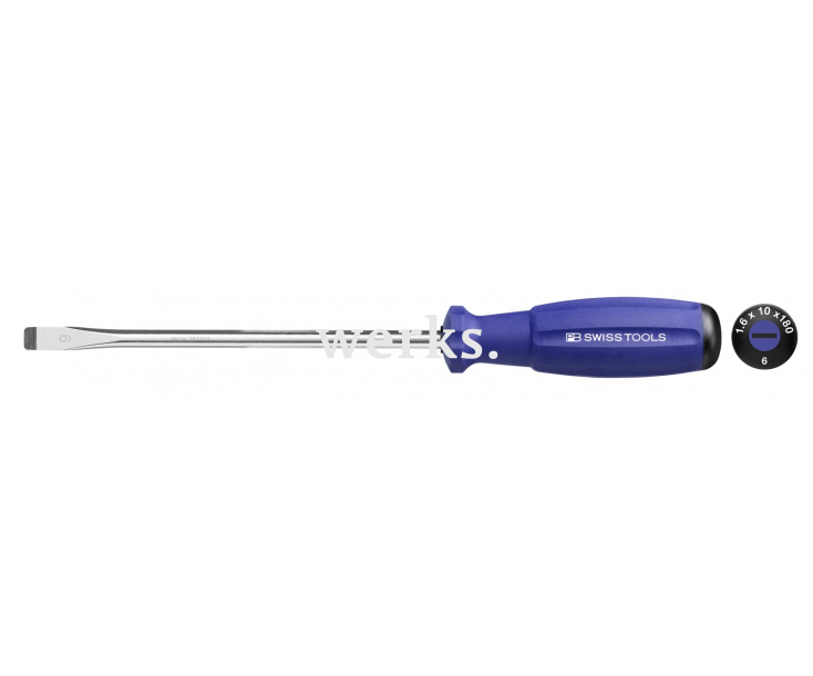 Отвертка шлицевая SwissGrip PB Swiss Tools PB 8100.2-100 YG 0.6 x 4