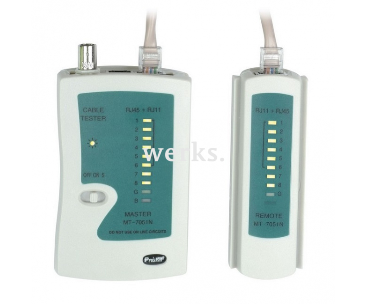 Тестер кабельный ProsKit MT-7051N многомодульный