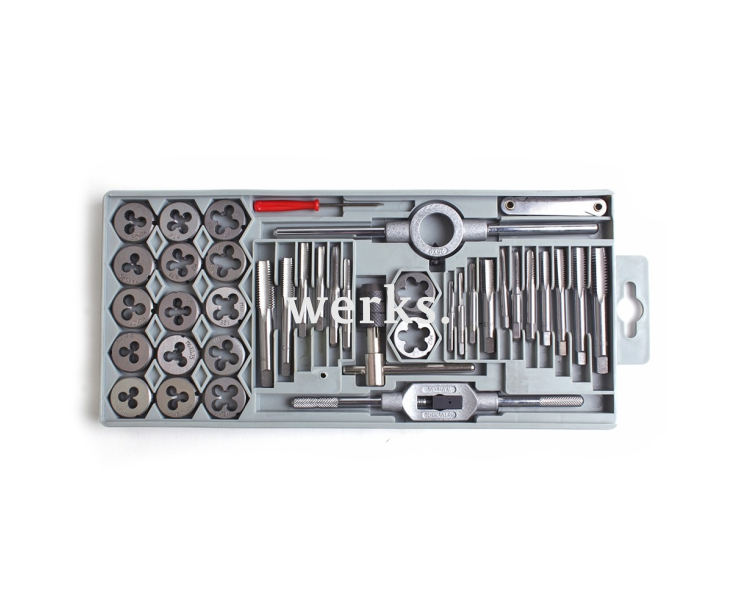 40-пр. Набор метчиков, плашек, свёрл M3 - M12 XC Werks W.1412080