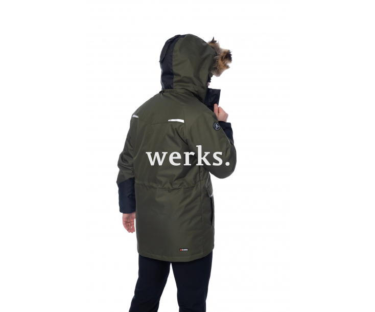 Зимняя куртка-парка Brodeks KW 215 хаки с опушкой (XL)