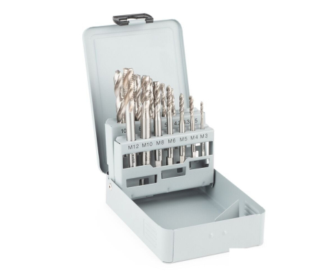 Набор машинных метчиков С/RSP35° HSS-G DIN371/376 M3-M10/M12 14 предметов GSR 08303018
