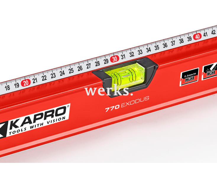 Уровень строительный с линейкой 80 см Kapro 770 Exodus 770-42-80