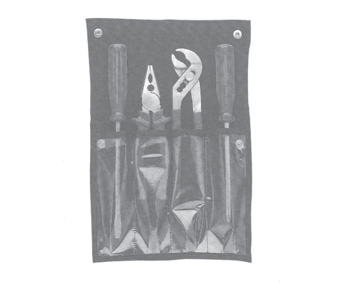 Набор искробезопасного инструмента №2 в сумке скрутке, серия 200 Metalminotti 200-1000