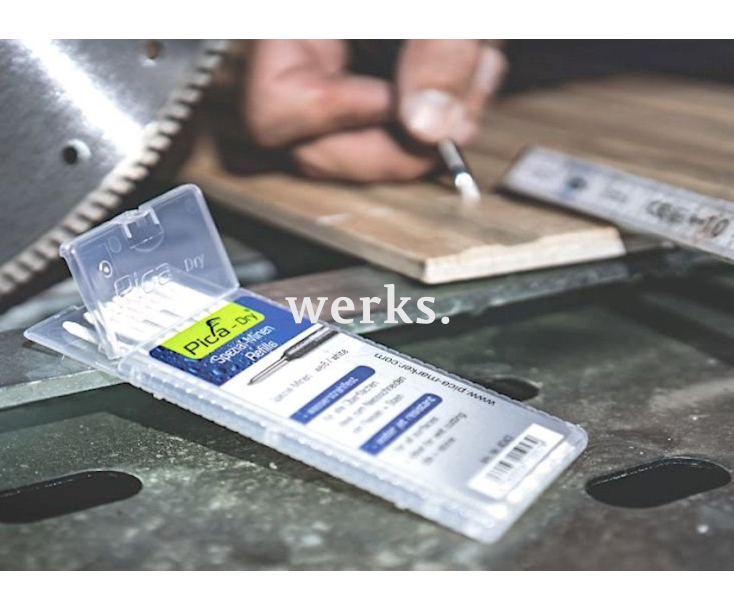 Грифели для карандаша Pica-Dry водостойкие белые Pica 4043 10 пр.