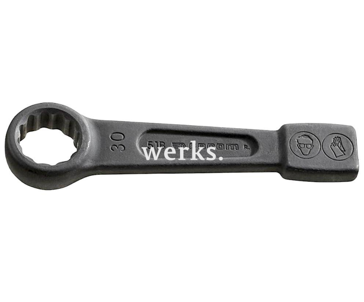 Ключ гаечный накидной ударный 75 мм Facom 51B.75