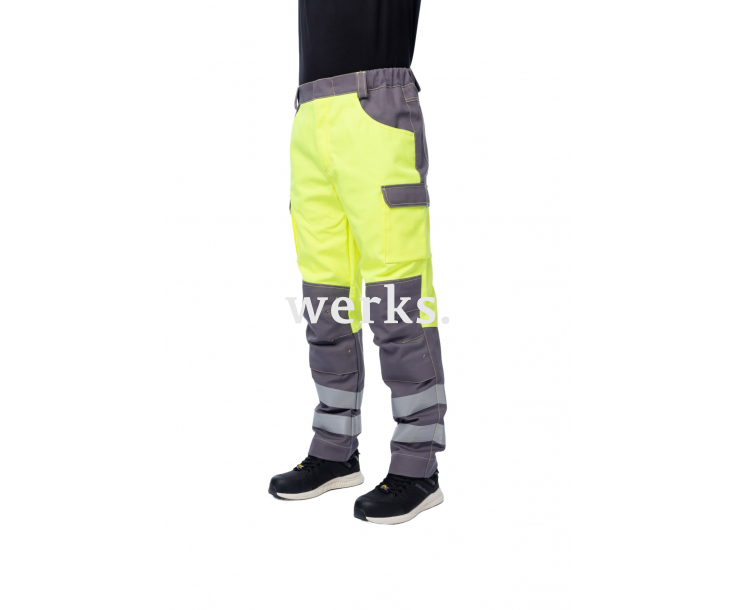 Мультизащитные брюки Brodeks MS38-61 желтый/серый (56)