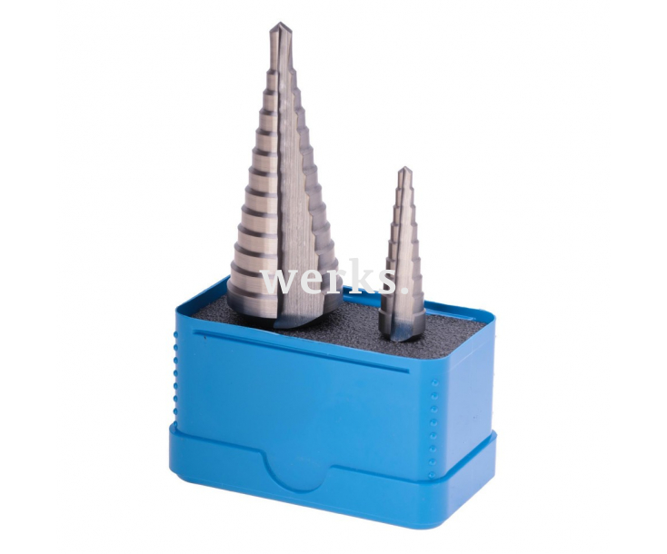 Набор ступенчатых сверл 4-12/4-20мм HSSE-Co5 2шт Bucovice Tools 691801