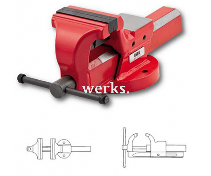 Тиски стальные с параллельными губками USAG 498 B U04980014 460 мм