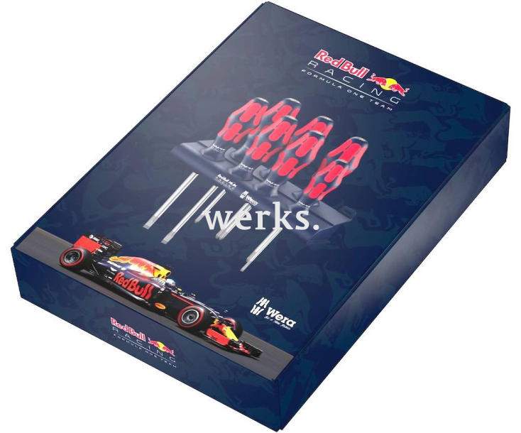 Набор отверток SL PH PZ Wera Kraftform Plus Lasertip Red Bull Racing WE-227700 + подставка