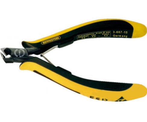Кусачки прецизионные торцевые EUROline антистатические Bernstein BS-3-667-15