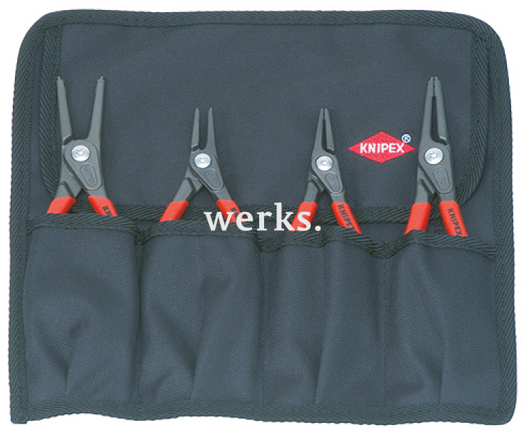 Набор прецизионных щипцов для стопорных колец, 4 предмета Knipex KN-001957
